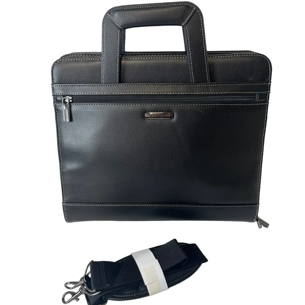 Samsonite 1910 Soft Vegan Leather Messenger Briefcase
